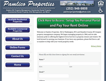 Tablet Screenshot of pamlicoproperties.com